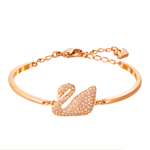 Swarovski Swan White Crystal Bangle Plated Elegant Jewelry for Women (Model 5142752)