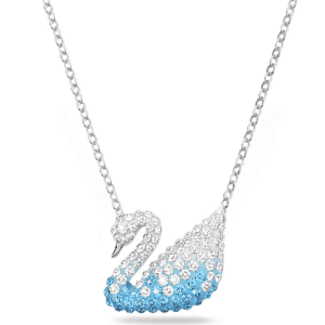 Swarovski Iconic Swan Pendant, Small, Multi-Colored Rhodium Plating 5512095