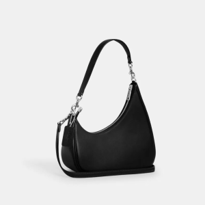 Alternative view of Coach Twisted Teri Shoulder Black Bag (Size: L 26.7cm, H 25.4cm, W 7.6cm) CBI01-1