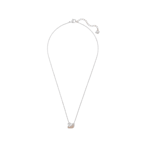 Alternative view of Swarovski Iconic Swan Pendant, Small, Multi-Colored Rhodium Plating 5215038