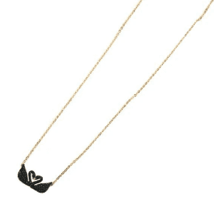 Swarovski Women's Iconic Swan Double Necklace Black 5296468 - Image 3