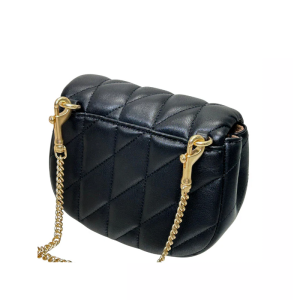 Coach Turnlock Mini Card Case in Leather – Chain Bag (Size: L 12.1cm, H 9.5cm, W 5.7cm) CZ018 - Image 4