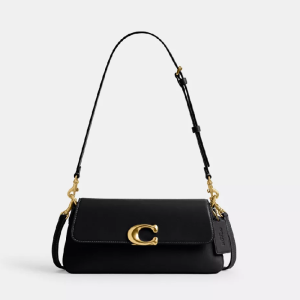 Coach Jet Shoulder Black Bag (Size: L 24.8cm, H 11.4cm, W 5.1cm) CAM16-2