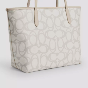Coach City Tote in Sketch Signature Canvas Spacious Everyday Shoulder Tote Bag (Size: L33.0cm H29.2cm W15.9cm) CBH89-1 - Image 3