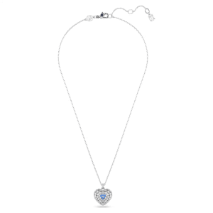 Swarovski Women's Idyllia Heart Pendant Blue Rhodium Plated 5680403
