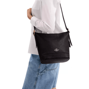 COACH Jude Duffle Black Bag (Size: L 22.9cm, H26.7cm, W14.6cm) CBH18