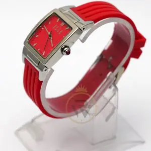 Elle Women’s Quartz Red Silicone Strap Red Dial 29mm Watch EL20053P04N (Like New) - Image 4