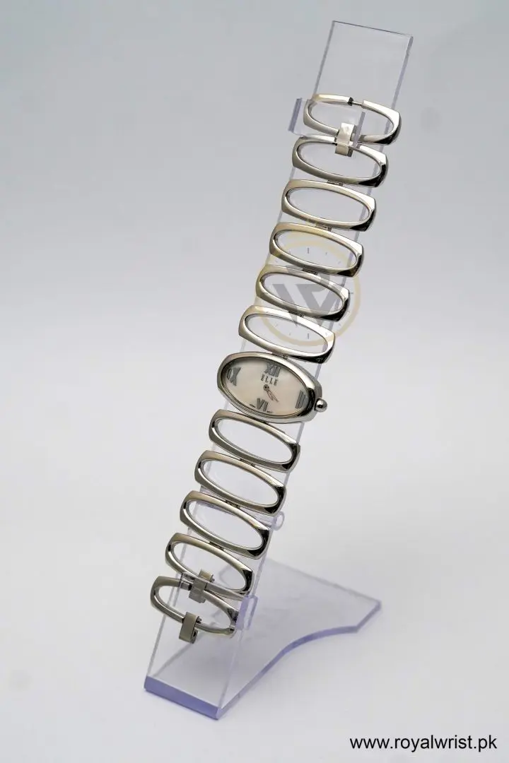 Elle Women’s Quartz Silver Stainless Steel Mother Of Pearl Dial 38mm Watch EL20002B04C/1 (Like New) - Image 5