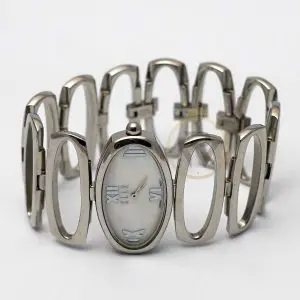 Alternative view of Elle Women’s Quartz Silver Stainless Steel Mother Of Pearl Dial 38mm Watch EL20002B04C/1 (Like New)