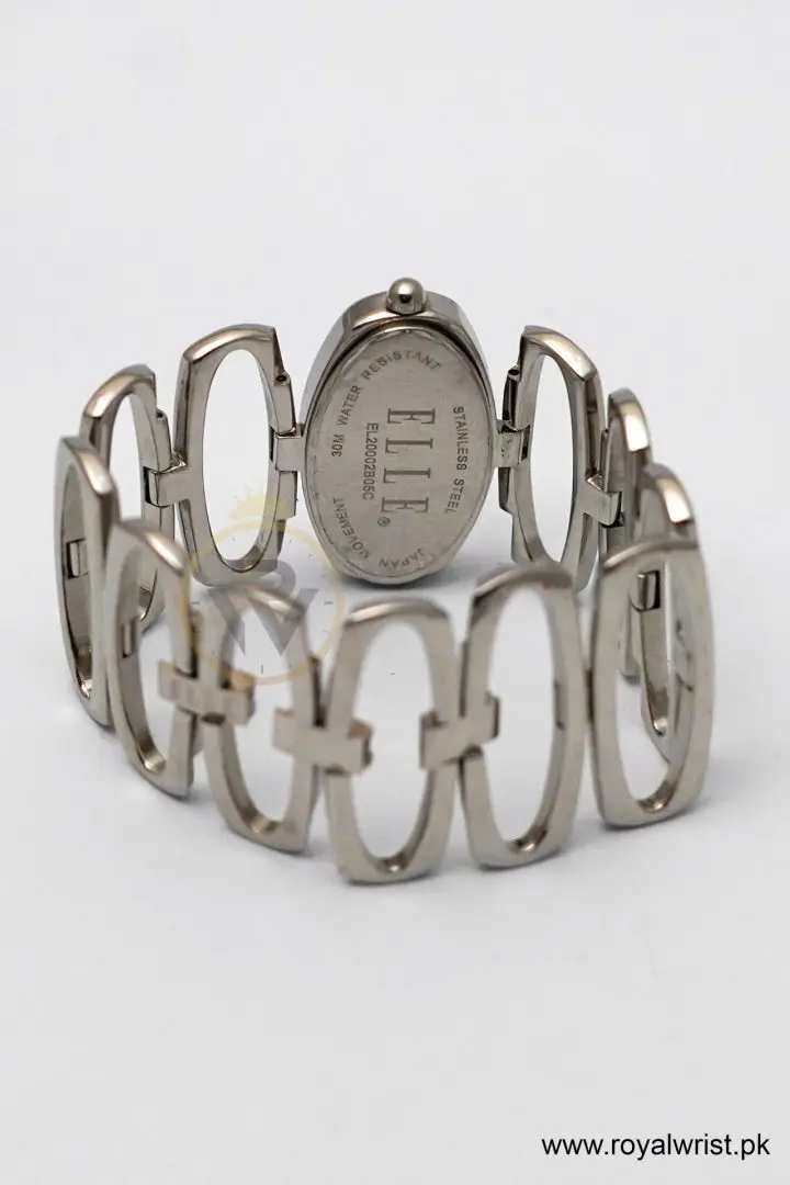 Elle Women’s Quartz Silver Stainless Steel Mother Of Pearl Dial 38mm Watch EL20002B04C/1 (Like New) - Image 6