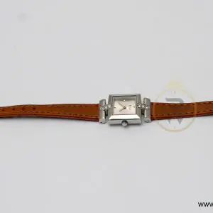 Elle Women’s Quartz Camel Brown Leather Strap Silver Sunray Dial 22mm Watch EL20021S05C (Like New) - Image 3