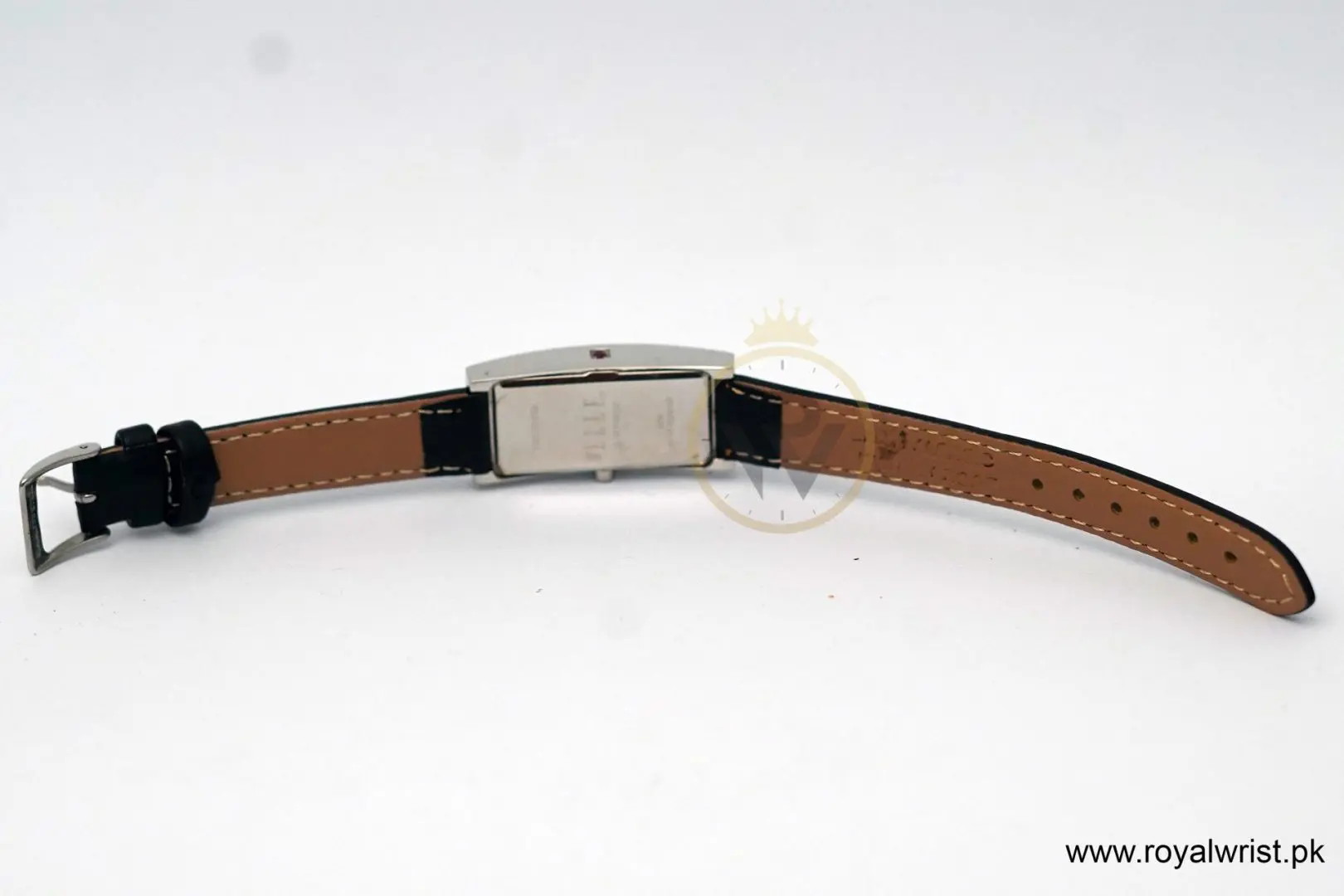 Elle Women’s Quartz Black Leather Strap White Line Multi Color Dial 19mm Watch EL20116SO2C (Like New) - Image 7