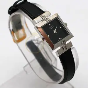 Elle Women’s Quartz Black Leather Strap Black Dial 25mm Watch EL20028S01 (Like New) - Image 6