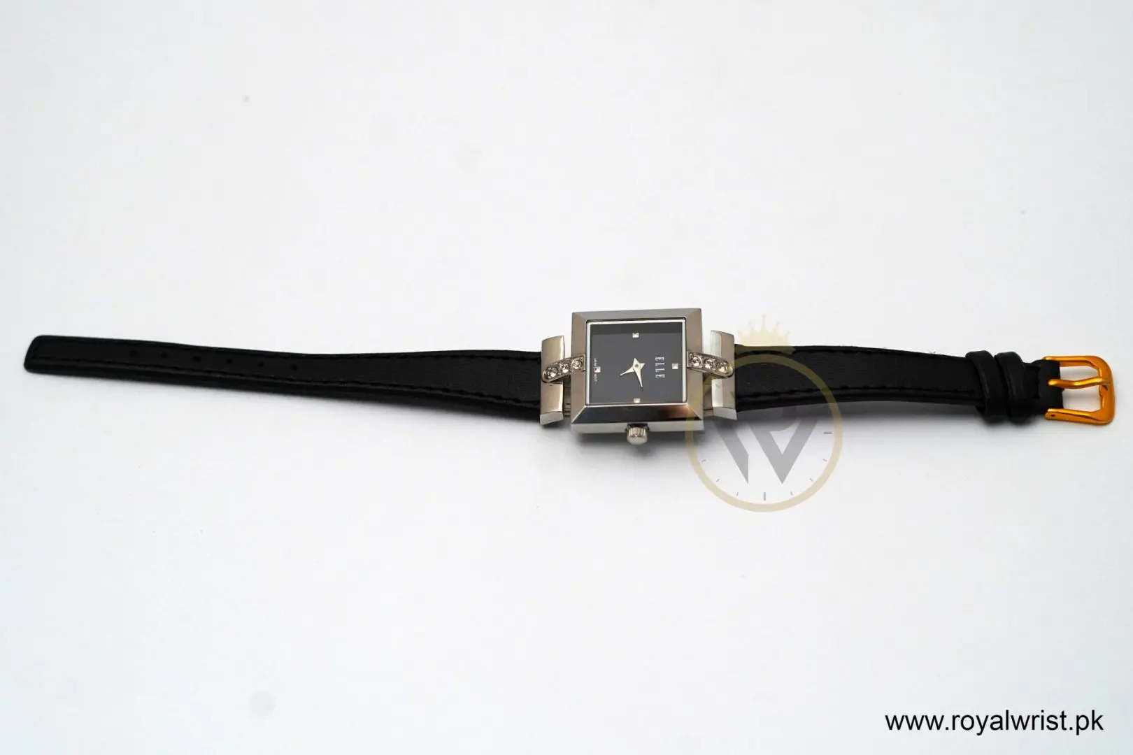 Elle Women’s Quartz Black Leather Strap Black Dial 25mm Watch EL20028S01 (Like New) - Image 4