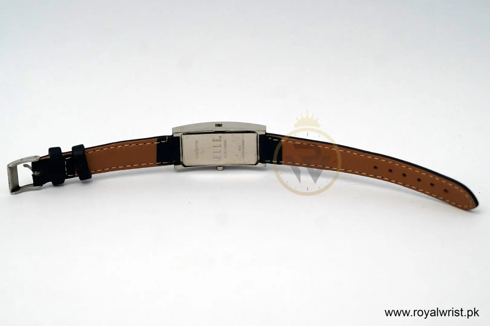 Elle Women’s Quartz Blue Leather Strap White Line Multi-Color Dial 19mm Watch EL20116SO4C (Like New) - Image 8