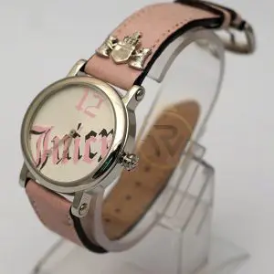 Juicy Couture Women’s Quartz Pink Leather Strap White Dial 36mm Watch 1900324 (Like New) - Image 4