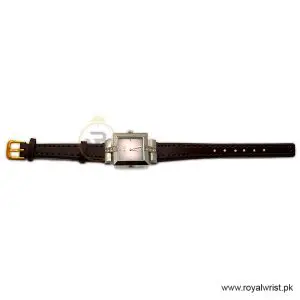 Elle Women’s Quartz Brown Leather Strap Pink Dial 25mm Watch EL20028S03C (Like New) - Image 5