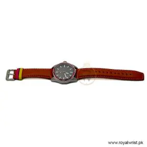 Tommy Hilfiger Men’s Quartz Brown Leather Strap Black Dial 42mm Watch 1790927/2 (Like New) - Image 6