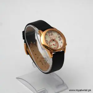 Elle Women’s Quartz Black Leather Strap Mother Of Pearl Dial 40mm Watch EL20049S046N/1 (Like New) - Image 5