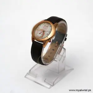 Elle Women’s Quartz Dark Brown Leather Strap Mother Of Pearl Dial 40mm Watch EL20049S03N (Like New) - Image 3