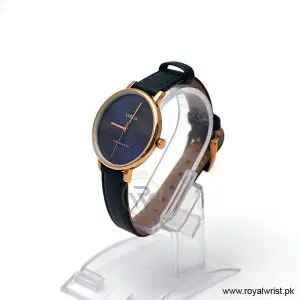 Alternative view of Lorus by Seiko Women’s Quartz Navy Blue Leather Strap Blue Dial 36mm Watch RG214NX9/1 (Like New)