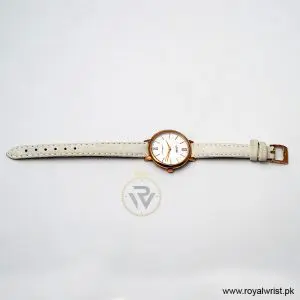 Alternative view of Lorus by Seiko Women’s Quartz White Leather Strap Silver Dial 32mm Watch RG264LX7/1 (Like New)