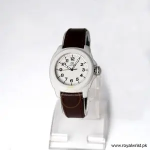 Tommy Hilfiger Women’s Quartz Brown Leather Strap White Dial 36mm Watch 1781182-1 (Like New)