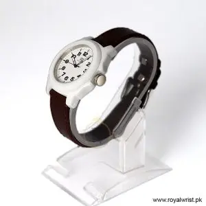Alternative view of Tommy Hilfiger Women’s Quartz Brown Leather Strap White Dial 36mm Watch 1781182-1 (Like New)