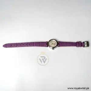 Alternative view of Tommy Hilfiger Women’s Quartz Purple Leather Strap Mother Of Pearl Dial 23mm Watch 1700328 (Like New)