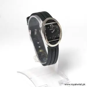 Lorus by Seiko Women’s Quartz Black Leather Strap Black Dial 27mm Watch RRW15CX9/1 (Like New) - Image 4