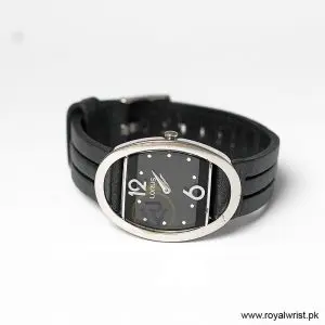 Alternative view of Lorus by Seiko Women’s Quartz Black Leather Strap Black Dial 27mm Watch RRW15CX9/1 (Like New)