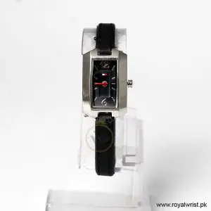 Tommy Hilfiger Women’s Quartz Black Leather Strap Black Dial 20mm Watch 1780657 (Like New)