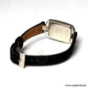 Tommy Hilfiger Women’s Quartz Black Leather Strap Silver Dial 20mm Watch 1780657-1 (Like New) - Image 4