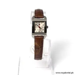 Tommy Hilfiger Women’s Quartz Dark Brown Leather Strap Silver Dial 20mm Watch 1780679/1 (Like New)