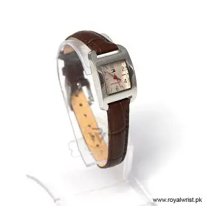 Alternative view of Tommy Hilfiger Women’s Quartz Dark Brown Leather Strap Silver Dial 20mm Watch 1780679/1 (Like New)