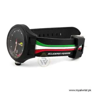 Ferrari Men’s Quartz Black Silicone Strap Black Dial 44mm Watch 0830131 (Like New) - Image 4