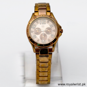Tommy Hilfiger Women’s Quartz Rose Gold Stainless Steel Rose Gold Dial 40mm Watch 1781171-RW (Like New)