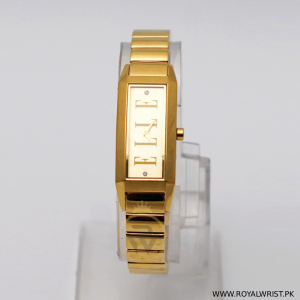 Elle Women’s Quartz Gold Stainless Steel Gold Dial 19mm Watch EL20086B04C (Like New)