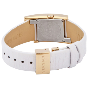 Versace Women's Quartz Swiss Made White Leather Strap White Dial 21mm Watch VELU00219 (Like New) - Image 3