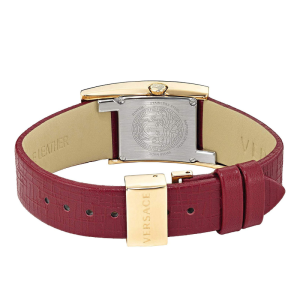 Alternative view of Versace Women's Quartz Swiss Made Red Leather Strap Red Dial 21mm Watch VELU00319 (Like New)