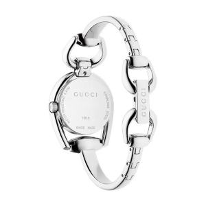 Gucci Women’s Swiss Made Quartz Silver Stainless Steel Mother of Pearl Dial 28mm Watch YA139506 (Without Tag)