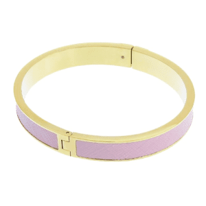 Tory Burch Women’s Icon Bracelet Tory Gold & Pink Resin Logo TB05889
