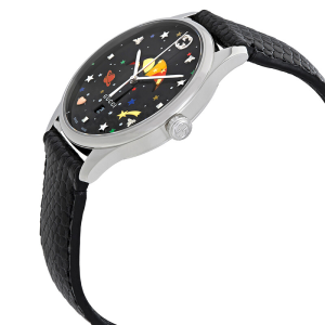 Alternative view of Gucci Women’s Swiss Made Quartz Black Leather Strap Black Dial 36mm Watch YA1264045 (Without Tag)