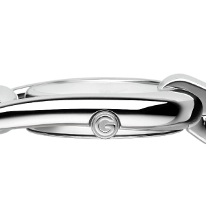 Alternative view of Gucci Women’s Swiss Made Quartz Silver Stainless Steel Red Dial 28mm Watch YA139502 (Like New)