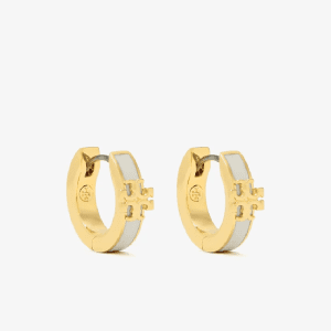 Tory Burch Kira Enamel Huggie Earrings TB9752