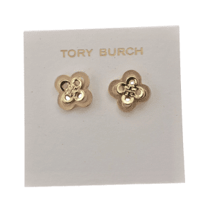 Tory Burch Women's Gold Kira Clover Stud Earring TB7535