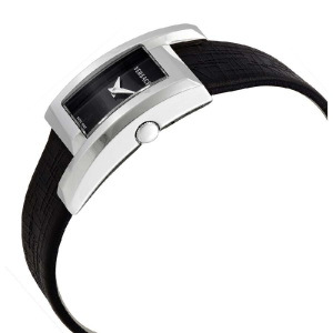 Alternative view of Versace Women's Quartz Swiss Made Black Leather Strap Black Dial 21mm Watch VELU00119 (Like New)