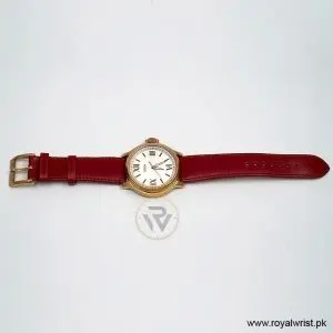 Hugo Boss Men’s Quartz Dark Red Leather Strap Silver Dial 40mm Watch HB5013.235/1 (Like New) - Image 5