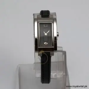 Hugo Boss Women’s Quartz Black Leather Strap Black Dial 18mm Watch 1502094 (Like New)
