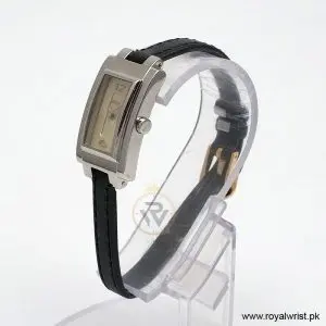 Alternative view of Hugo Boss Women’s Quartz Black Leather Strap Beige Dial 18mm Watch 1502096 (Like New)